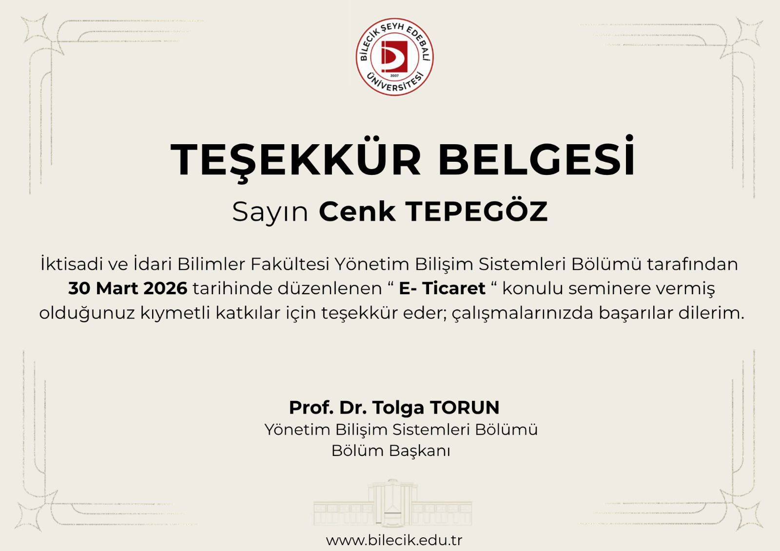 E-Ticaret Söyleşisi Gerçekleşti